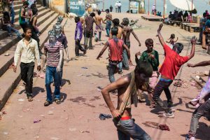 fotografía de la celebración del holi en la India por Pedro Etura