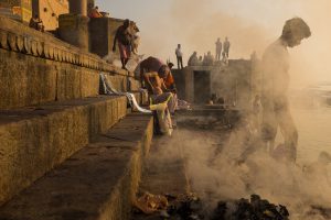 fotografía de la celebración del holi en la India por Pedro Etura